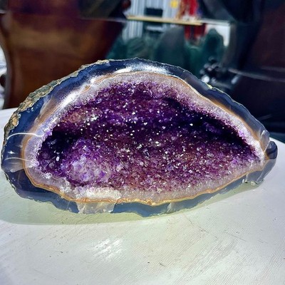 6.29LB Uruguay's top tier treasure trove, natural amethyst wealth gathering spir
