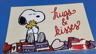 Peanuts Snoopy Woodstock Hus & Kisses Accent Rug 20x32 Back Bordered Non Skid