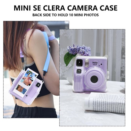 Mini SE Accessories for Fujifilm Instax Mini SE Instant Camera, Clear Case wi... - Bild 7 von 8