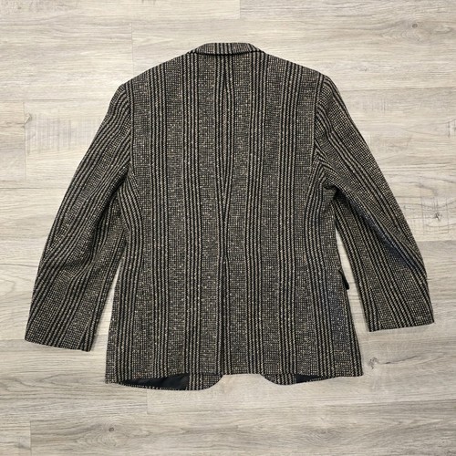 Vintage Robert Stock Woll Blazer Herren 42 L Braun Tweed Mantel Bachrach Made in USA - Bild 2 von 23