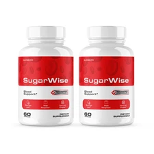 (2 Pack) Sugarwise Blood Support Capsules, Sugar Wise Health Pill (120 Capsules)