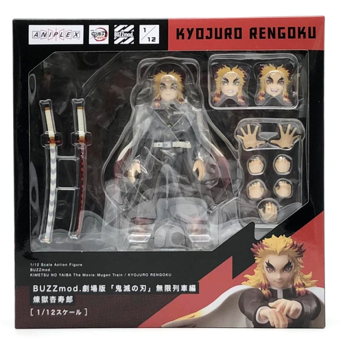 ANIPLEX BUZZmod Demon Slayer Rengoku Kyojuro 1/12 Figure Mugen Train Kimetsu - Foto 1 di 10