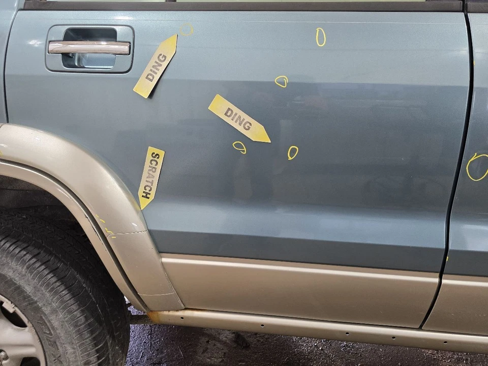 Passenger Rear Side Door With Fender Flare Fits 98-02 ISUZU TROOPER 646695 Foto 4 de 4