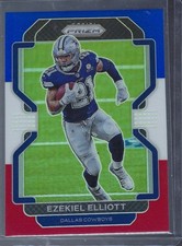 2021 Panini Prizm - Ezekiel Elliott #243 Red White & Blue Prizm Cowboys