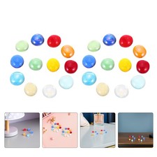 1 Bag Glass Beads: Clear Flat Glass Marbles Round Vase Filler Beads Pebbles For