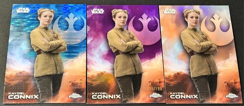 2025 Topps Chrome Star Wars Purple /199 Kaydel Connix Blue Pulsar Refractor #71 - Picture 1 of 2