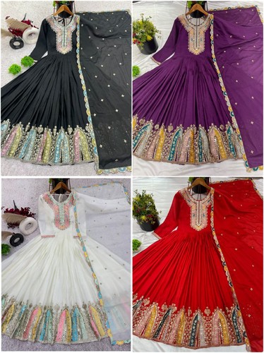 Bollywood Pakistani Salwar Kameez Wedding Designer Indian Dress Party Wear New - Picture 2 of 4