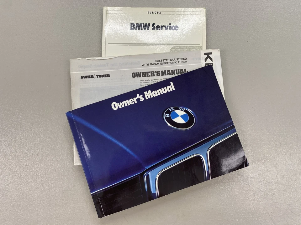 BMW 525i 535i Manual del propietario 1989 1990 Libro de servicio Pioneer Stereo Foto 2 de 4