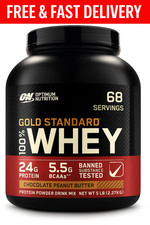 Optimum Nutrition Gold Standard 100 Whey Protein Powder, Chocolate Peanut Butte