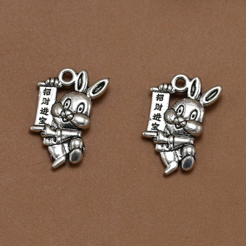 2 Pack Vintage Animal Pendant Charms Beads for Jewelry Making Pendants DIY - Picture 6 of 12