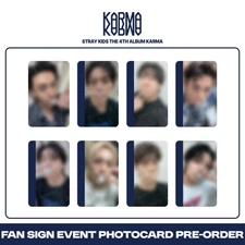 [PreSale] Stray Kids The 4th Album Karma FANS Fan Sign Event Photocard KPOP