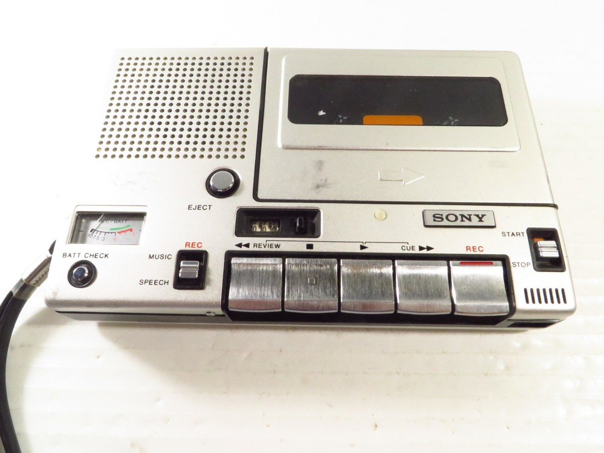 Vintage Sony TC-150 Cassette-Corder Portable Tape Recorder, Made