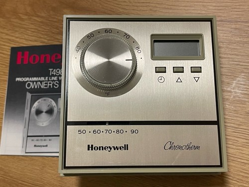 Honeywell Vintage New Old Stock Programmable Thermostat Chronotherm T498 S 1017 - Picture 3 of 6