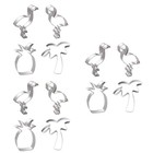  Set of 3 Keks Formen Plätzchenform Keksschneider Edelstahl -Keksschneider