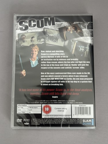 Scum (Uncut & Censored) DVD Ray Winston Borstal Drama New Factory Sealed UK - Imagen 2 de 2