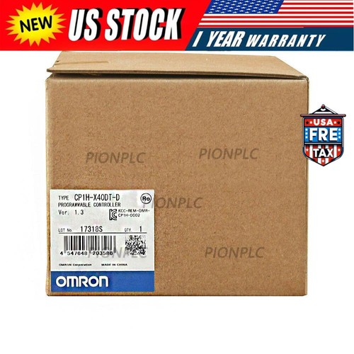 1PC New In Box Omron CP1H-X40DT-D PLC NEW CP1HX40DTD FREE SHIP - Picture 1 of 7
