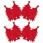  8pcs Christmas Tree Cutlery Holders Silverware Holders Xmas Theme Cutter Fork