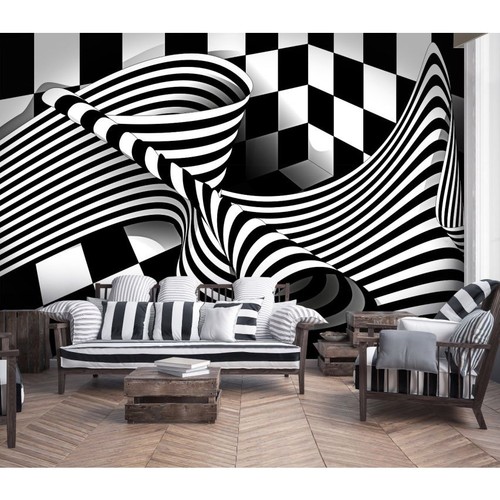 Fototapete-VLIES-PSYCHEDELISCH-(C13176)-Tapete-Nach-Mass-3D Abstrakt Strudel XXL - Bild 2 von 5