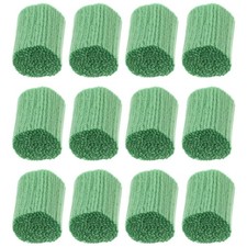 12 Rolls Latch Hook Rug Yarn Kit - Green Precut Pieces - Embroidery Wool Supply