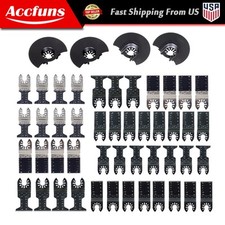 50PC Oscillating Multitool Tool Blades Universal Metal Wood Plastic Cutting Saw
