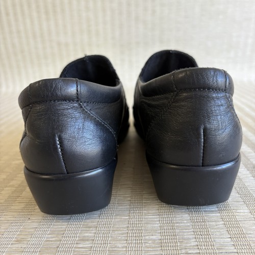 SAS Dream Leather Loafers Womens Size 7 W Black Comfort Slip On Tripad Made USA - Picture 15 of 17