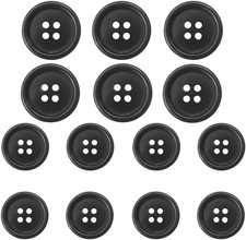 14 Pieces Natural Real Horn Buttons Set for Blazer and Suit, 20Mm 15Mm Genuine B