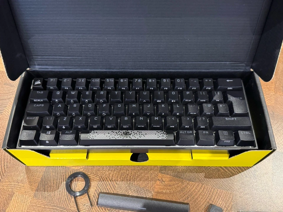 Corsair K65 RGB Mini 60% Mechanical Gaming Keyboard Cherry MX Red (UK Layout) - Image 3 of 4