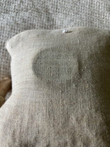 Composition Doll Straw Stuffed Body Shoulderhead 24” Eyes Move Antique - Picture 12 of 15