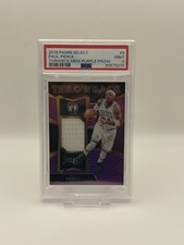 PSA 9 - 2016 Panini Select - Throwback Mem Purple Prizm Paul Pierce #9 /99 (MEM)