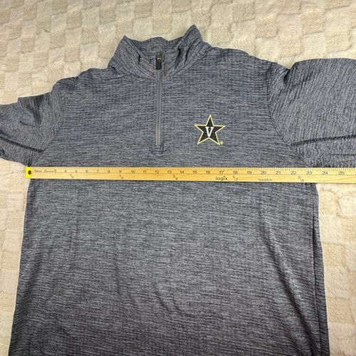 Vanderbilt Commodores Herren Rivalry Threads 1/4 Reißverschluss Pullover grau Large - Bild 7 von 9