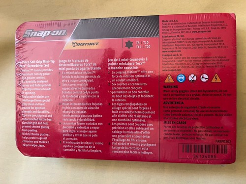 Snap On Torx Classic Red Mini Tip Screwdriver Torx Set - Picture 5 of 8