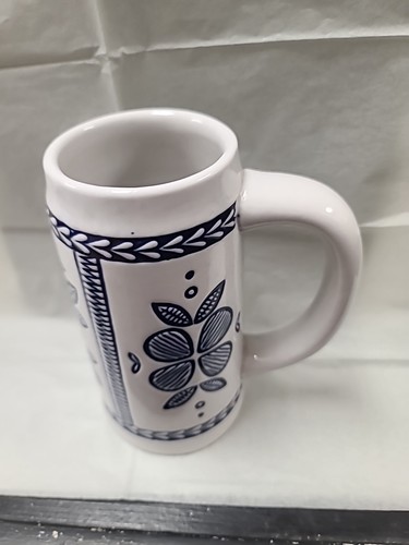 Anheuser Busch Ceramarte Brazil Beer Stein Blue Delft Stoneware VTG 1977 - Bild 3 von 10