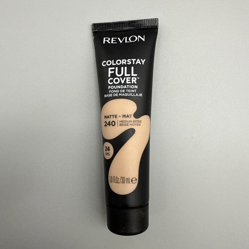 Revlon ColorStay Full Cover Matte Foundation, Medium Beige 240, 1 fl oz - Picture 1 of 2