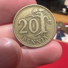 Finland 20 Pennia 1963 Lot Of 2