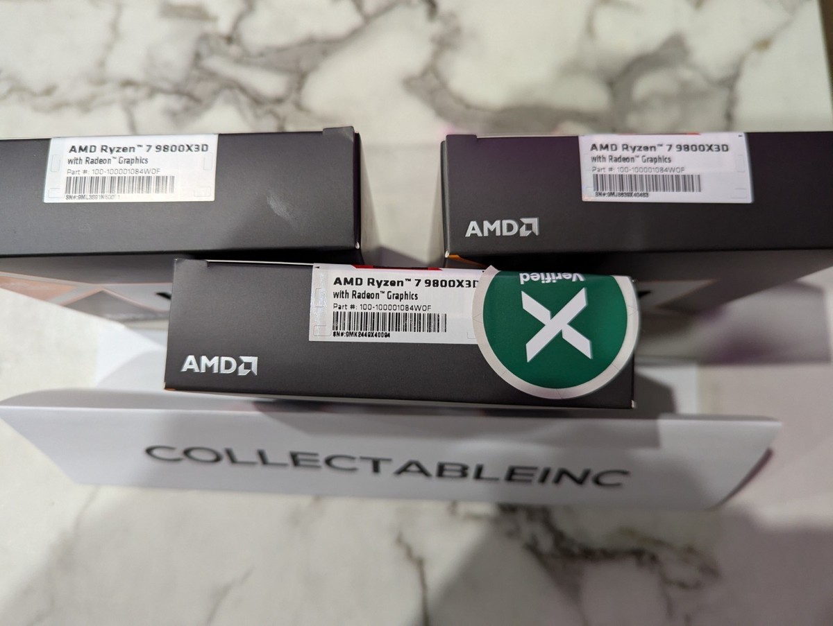 AMD Ryzen 7 9800X3D 4.7 GHz 8-core 16 threads 96 MB 100