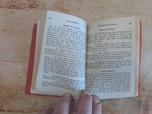 1928 Constitution Of The Brotherhood Of Locomotive Firemen And Enginemen Booklet - Picture 9 of 12