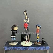 3PCS NECA Coraline Figures – Movable Anime Dolls from Coraline & the Secret Door