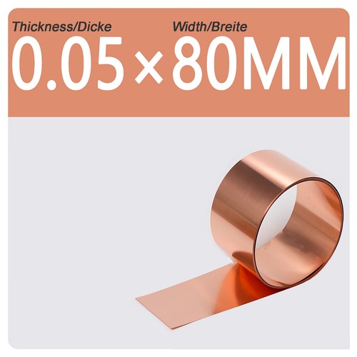 Kupferblech Streifen 0,02/0,03/0,04/0,05 mm bis 1 mm Stärke flexibel reines Kupfer - Bild 53 von 170