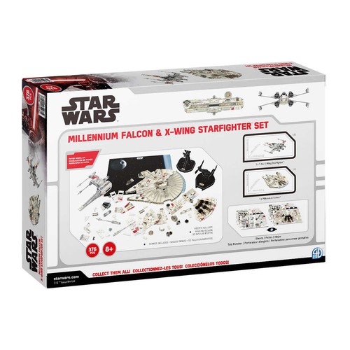 Star Wars 3D Puzzle 376 pc. Twin Pack – Star Wars Millennium Falcon and Xwing... - Picture 3 of 7