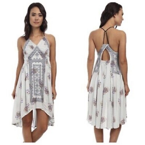 Free People Blue Bell Fauna Floral Dress Sun Dress Fairycore Coastal Cowgirl Sml - Picture 3 of 12