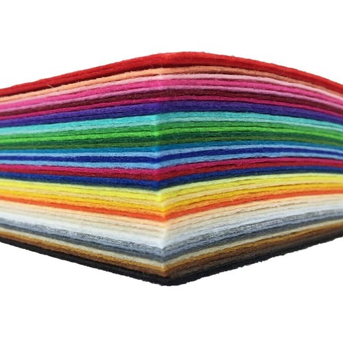 16PCS 8 x 12 inches 20 x 30cm Assorted Color Felt Fabric Sheets Patchwork Sew... - Picture 2 of 9