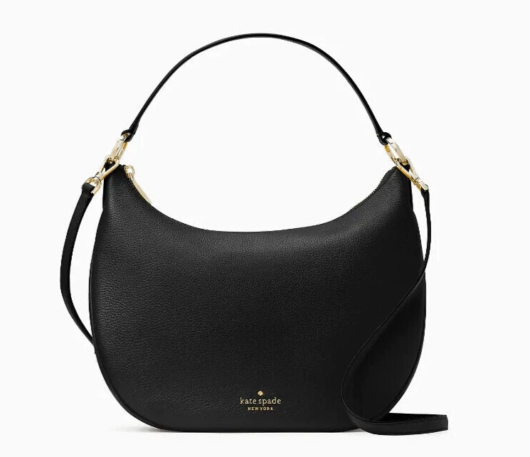 New Kate Spade Weston Shoulder Bag Pebble Leather Black