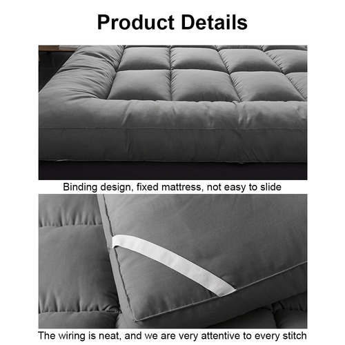 Luxury 10CM 2000GSM Bamboo Mattress Topper Extra Thick S/D/Q/K BED SIZE LINENOVA - Picture 6 of 14