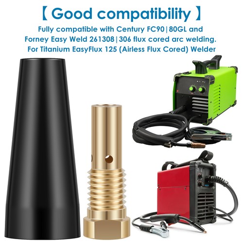 15Pcs MIG Welding Kit Flux Core Gasless Nozzle 0.8/0.9mm Brass Welding qiEKl - Picture 3 of 15