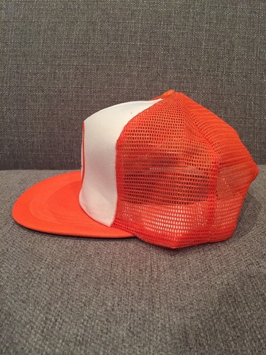 Vintage Oilwell Oilfield Trucker Hat Mesh Snap Back Oil Gas NOV Varco Orange - Picture 3 of 6
