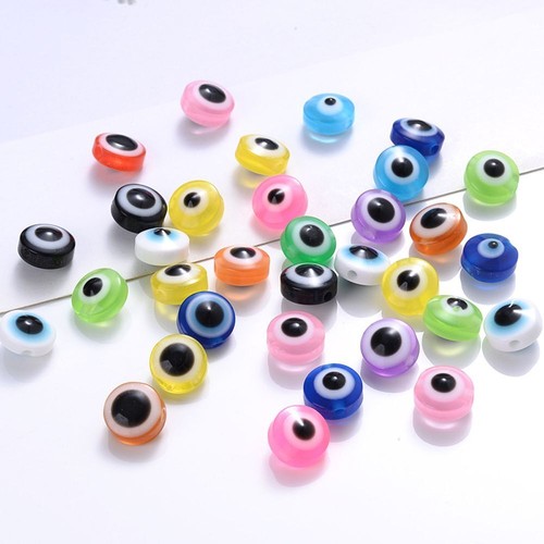 Jewelry Making Accessories Demon Eye Beads DIY Crafts Oval Shape Spacer Beads