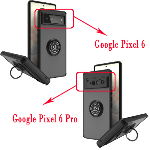 Für Google Pixel 6/6 Pro stoßfest magnetischer Ring Halter Ständer Slim Case Abdeckung - Bild 2 von 20