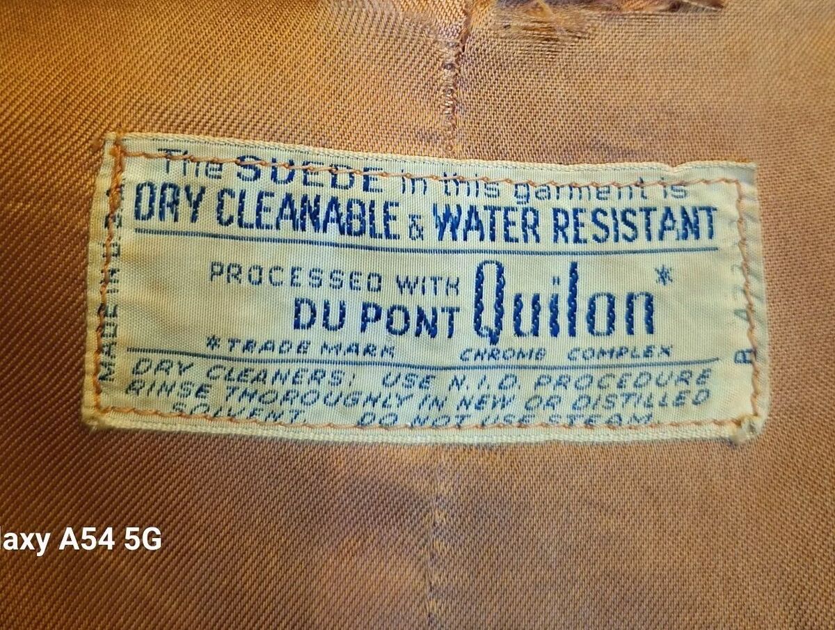 1950-60s DuPont Quilon Suede Leather Sport Coat Vintage 1950-60s DuPont Quilon Suede Leather Sport Coat Vintage