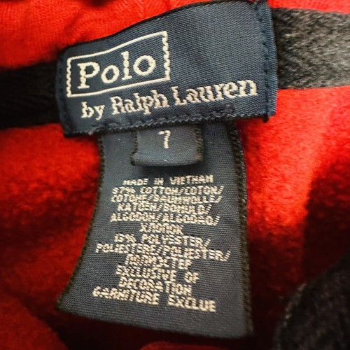 Polo Ralph Lauren checkered print hooded full zip sweater - Picture 5 of 5