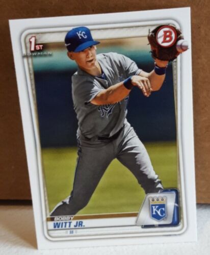 TWO (2) 2020 BOBBY WITT JR 1st BOWMAN CARDS PAPER & CHROME #25 KC ROYALS RC LOT - Picture 8 of 12